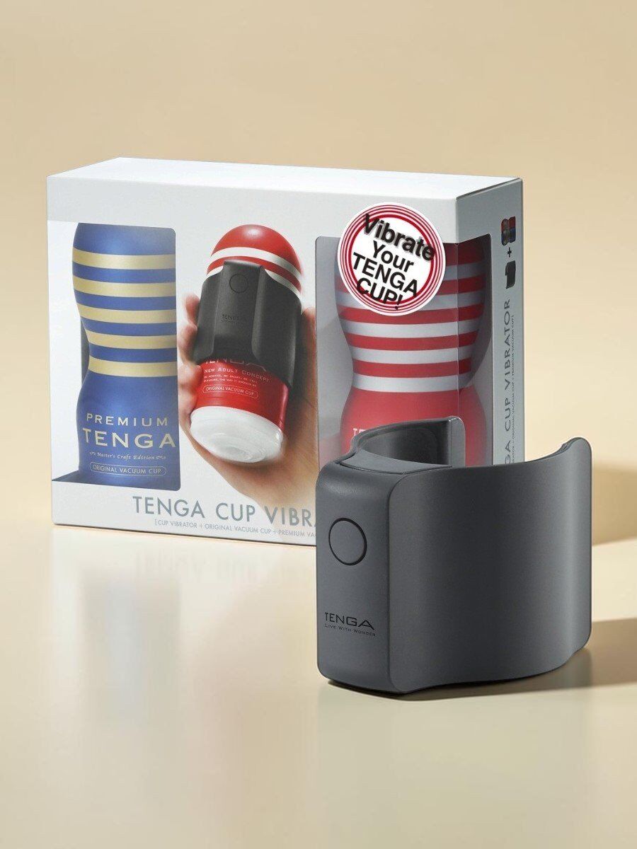 Tenga Set masturbateur Cup Vibrator + 2 Vacuum Cups