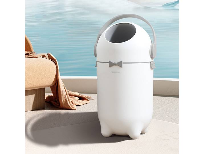 Poubelle à couches, conteneur poubelle avec couvercle pour bureau, maison, cuisine, panier à déchets, salon, dortoir, appartement avec pédale