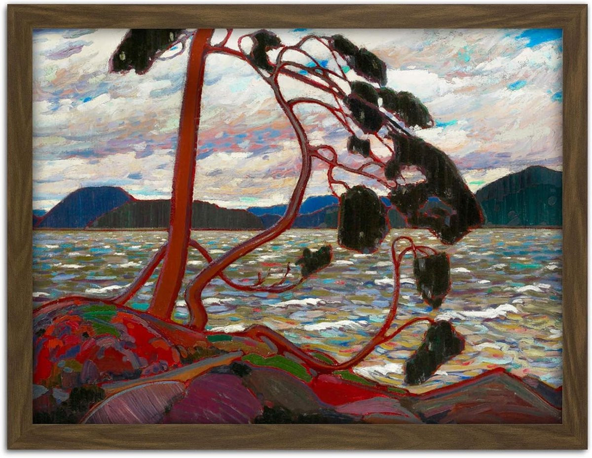 Tom Thomson The West Wind Grote ingelijste kunst print poster muurdecoratie 18x24