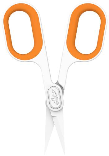 Slice 10546 Universalschere Linkshänder, Rechtshänder 132mm Orange, Weiß