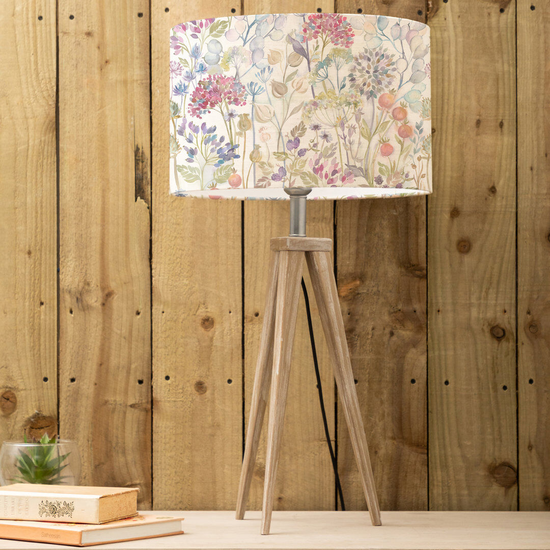 Voyage Maison Wood Desk Lamp Gray 75cm H X 40cm W X 40cm D