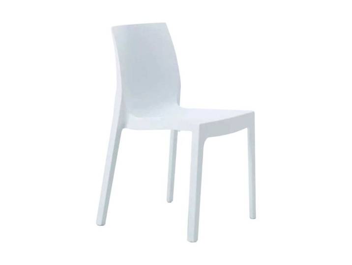 Chaise de Jardin Empilable Plastique Colorée Rome Grand Soleil pour Restaurant - Blanc