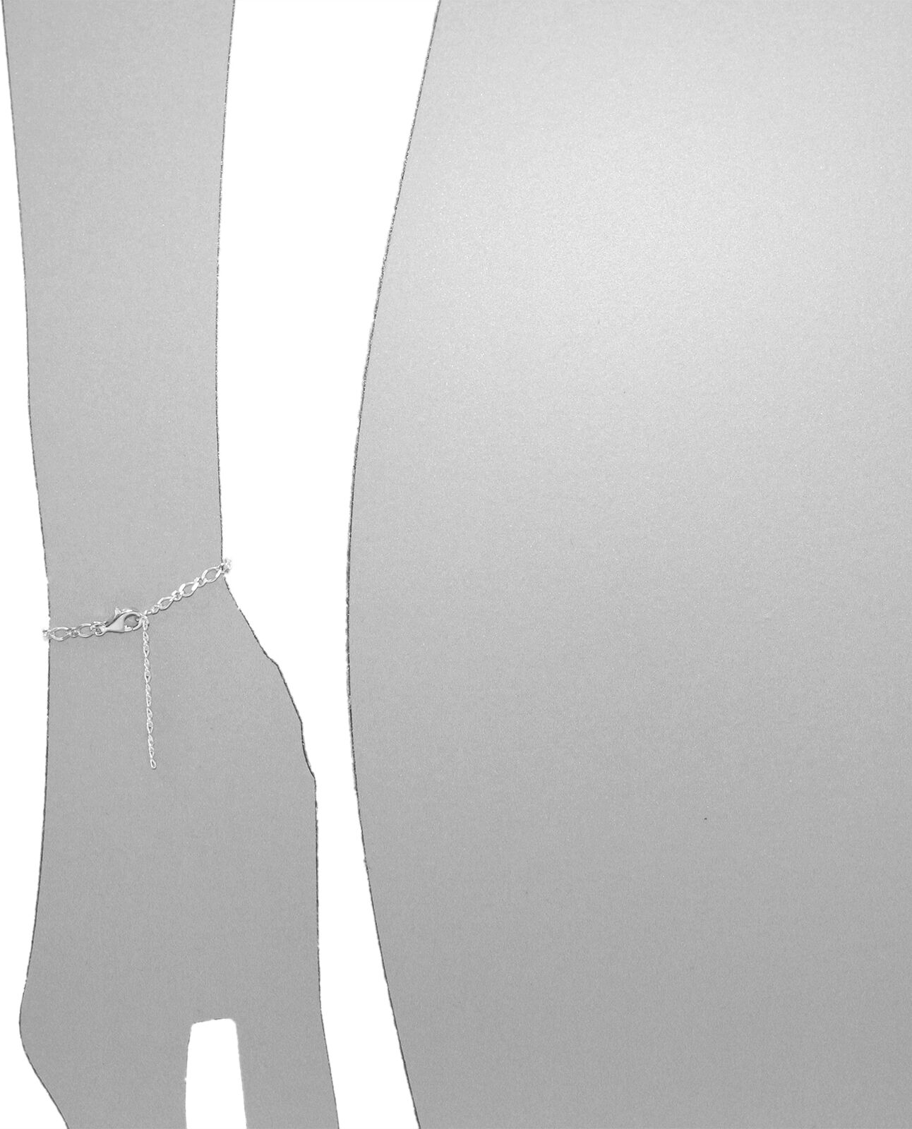 Armband OSTSEE-SCHMUCK "Ostsee-Schmuck Armband Herz Armband Herz", silber (weiß, neutral), Armbänder, Damen, 21cm, Silber 925 (Sterlingsilber), Armband