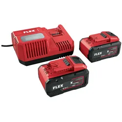 Flex Power P-Set 18-88 R 2x Akkupack 8,0Ah 18V + Schnellladegerät 12/18V 533175