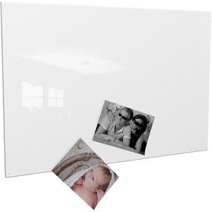 Colours-Manufaktur Magnettafel RAL 9003, 80 x 50 cm, beidseitig beschichtet, weiß glänzend
