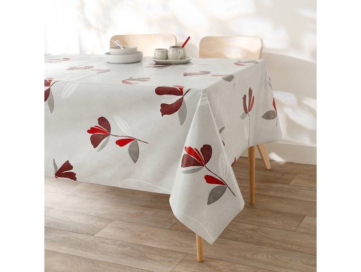 Nappe toile cirée imprimé fleurs - Blancheporte
