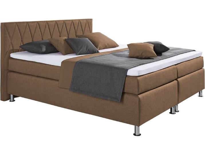 hapo Boxspringbett ATLANTA (Topper separat erhältlich), erhältlich in verschiedenen Breiten, Farben & Maratzenarten
