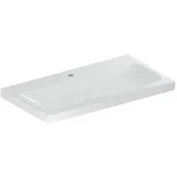 Geberit iCon light Waschtisch 501836005 90x48cm, Hahnloch mittig, ohne Überlauf, weiß