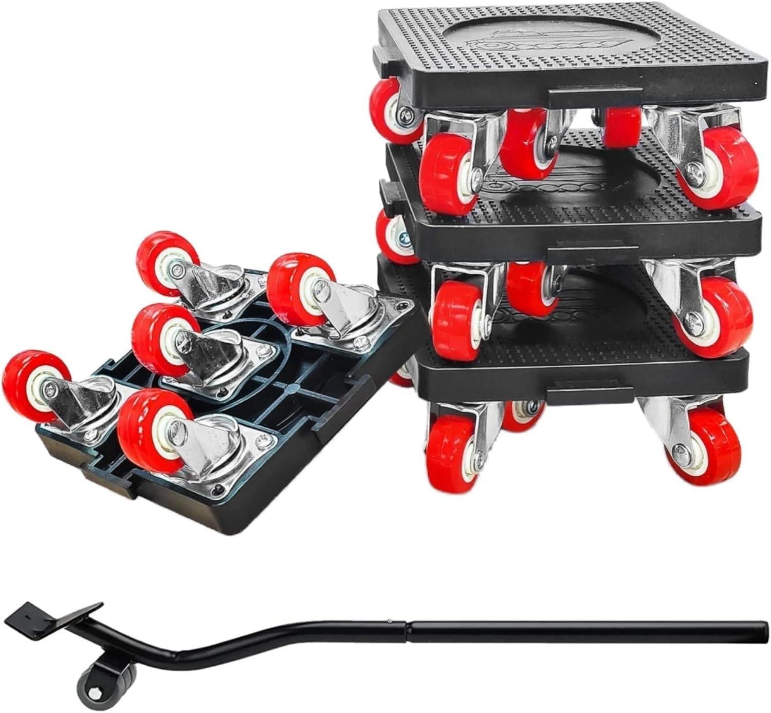 Merkloze Heavy Duty Meubelroller Set met Hefmechanisme