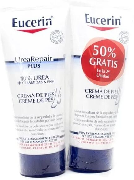 Eucerin UREA REPAIR PLUS CREME DE PÉS PELE SECA 2ªUN 50% DESC 100ml