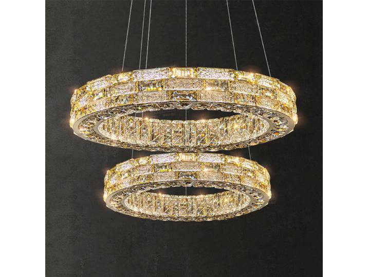 Lustres en cristal modernes lumières Led Lustre plafonniers suspendus plafonnier Suspension Lustre décor à la maison Suspension