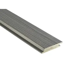 18x103 mm NATURinFORM WPC Fassadenprofil, "Die Gestaltende Exklusiv XL" mit Holzmaserung, leicht gebürstet, Dolomitgrau, Deckmaß: 99mm