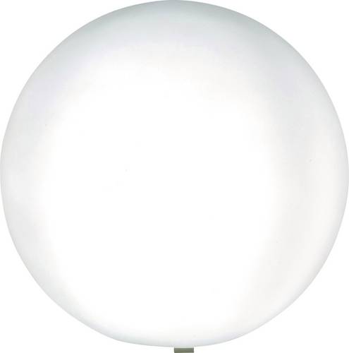 Heitronic 35950 Mundan Gartenleuchte Kugel LED, Energiesparlampe E27 9W Weiß