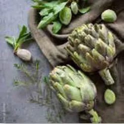 Glasbild ARTICHOKE II (BHT 20x20x1,30 cm) - bunt - BHT 20x20x1,30 cm