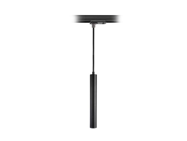Deko-Light LED-Pendel Slim 1-Phasen-Schiene, schwarz, Alu, 5W, 2.700 K 1-Phasen, dimmbar, schwarz, für Wohn- / Esszimmer, Aluminium, Modern, Stromschienenleuchte