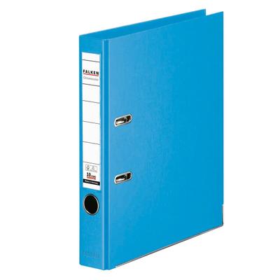 Falken 11285301 Chromocolor-Ordner A4, Rücken 50mm, mit Einsteckschild - Hellblau
