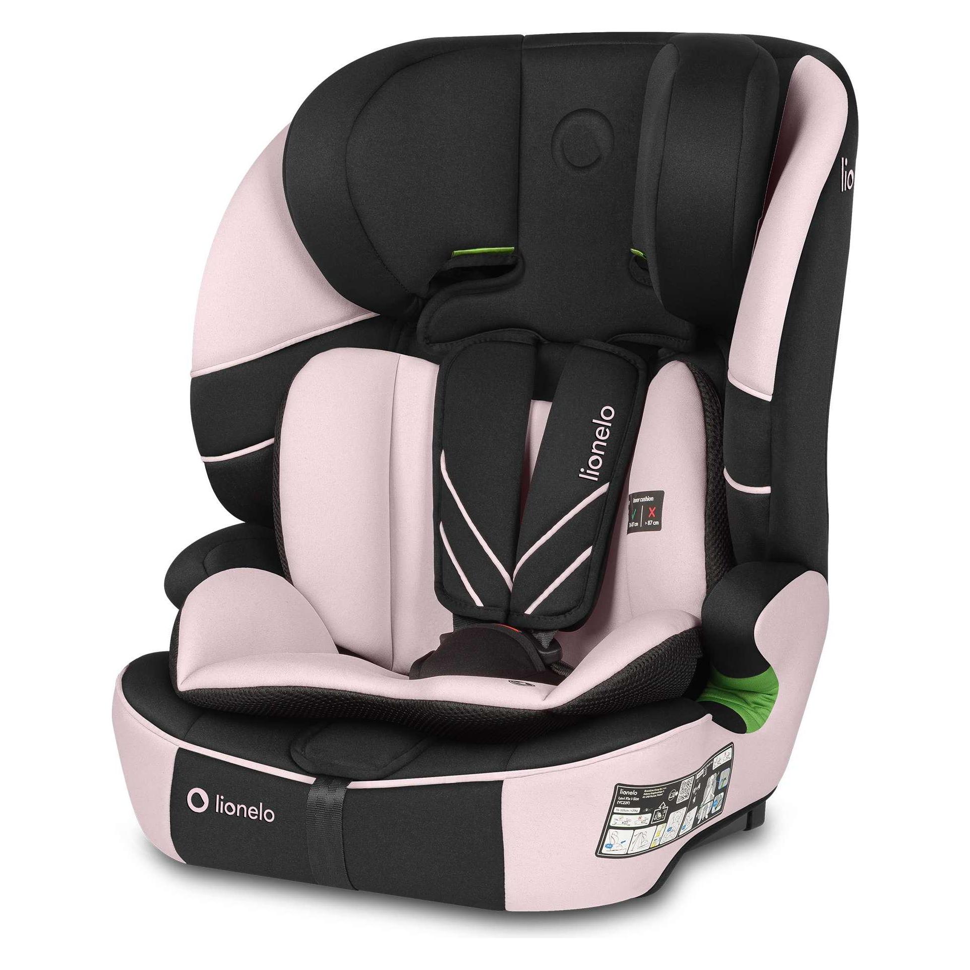Lionelo Levi Fix I-Size (Kindersitz, ECE R129/i-Size Norm) (LO-LEVI FIX I-SIZE PINK BABY)