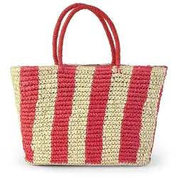 Tasche aus 100% Papierstroh Peter Hahn rot