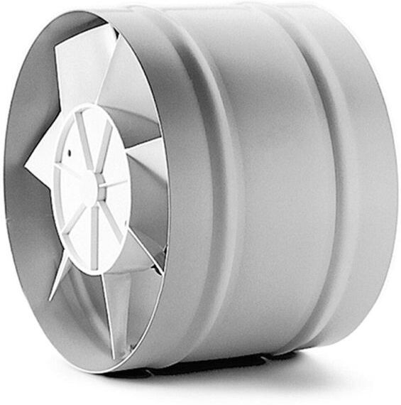 Helios Rohreinschubventilator 07504 REW 200/4, Förderleistung freiblasend 550 m³/h