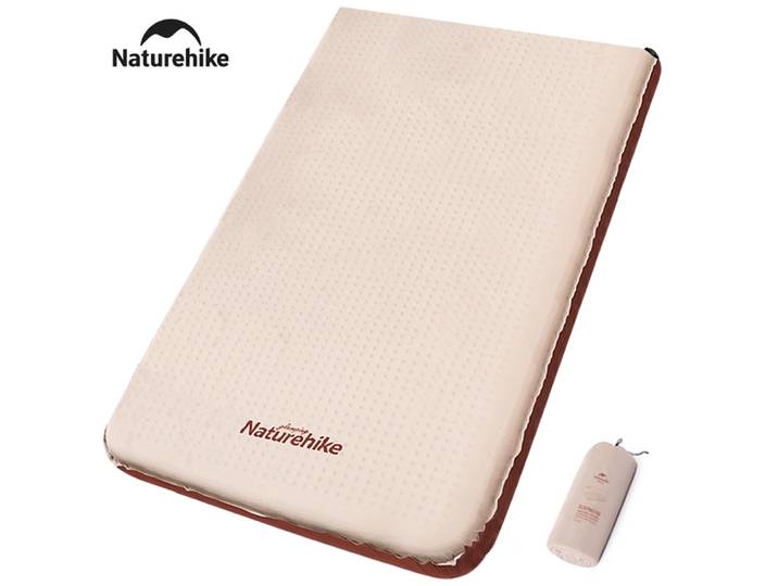 Naturehike 2025 nouveau tapis d'air ultraléger élasticité éponge tapis gonflable automatique Portable pliant Camping en plein Air matelas d'air