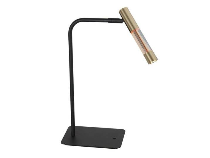 Steinhauer Tischleuchte Alisio, LED, Messing/Schwarz, dimmbar -