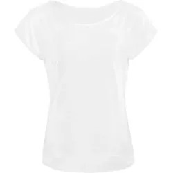 WINSHAPE Damen Seidig weiches Bambus-Kurzarmshirt BAMT002, Größe S in Weiß Weiß