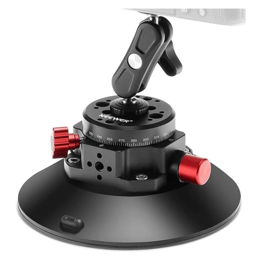 Neewer Mount with suction cup 1/4 inch CA013 for sports cameras (DJI Action, GoPro, Insta360) (B0BYDQTXD1)