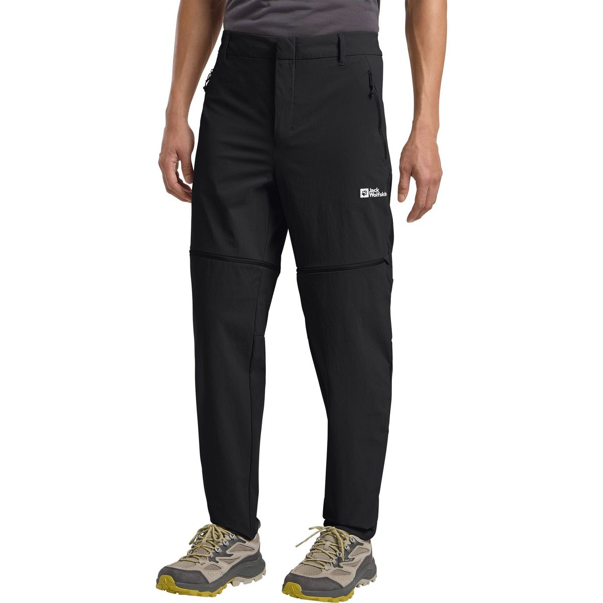 Jack Wolfskin Hikeout Zip OFF Pants M black (6000) 48 Short A63925_6000_B08