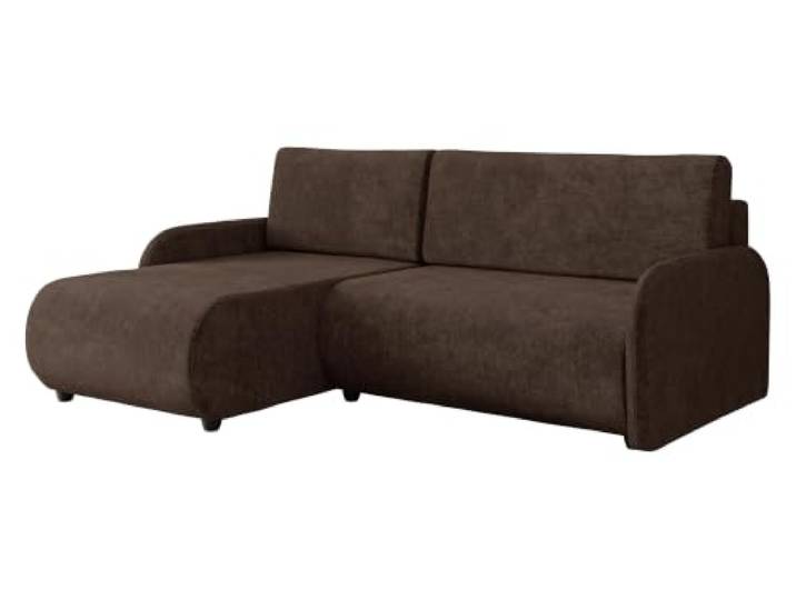 Mirjan24 Ecksofa Nirez mit Schlaffunktion und Bettkasten (Lumo 40) Freistehendes Ecksofa mit Chenillebezug, Ottomane beidseitig montierbar, beweglichen Rückenkissen, B/H/T: 233/88/160 cm