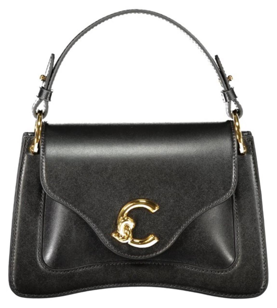 Coccinelle C-Me Small Handtasche schwarz glattes Kalbsleder