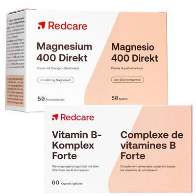 Redcare Vitamin B-Komplex Forte + Magnesium 400 Direkt 1 St Set