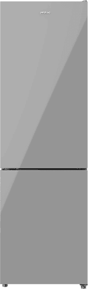 REACONDICIONADO Seminuevo Bueno Frigorífico combi - Cecotec Bolero CoolMarket Combi 250 Grey Glass E, l, white