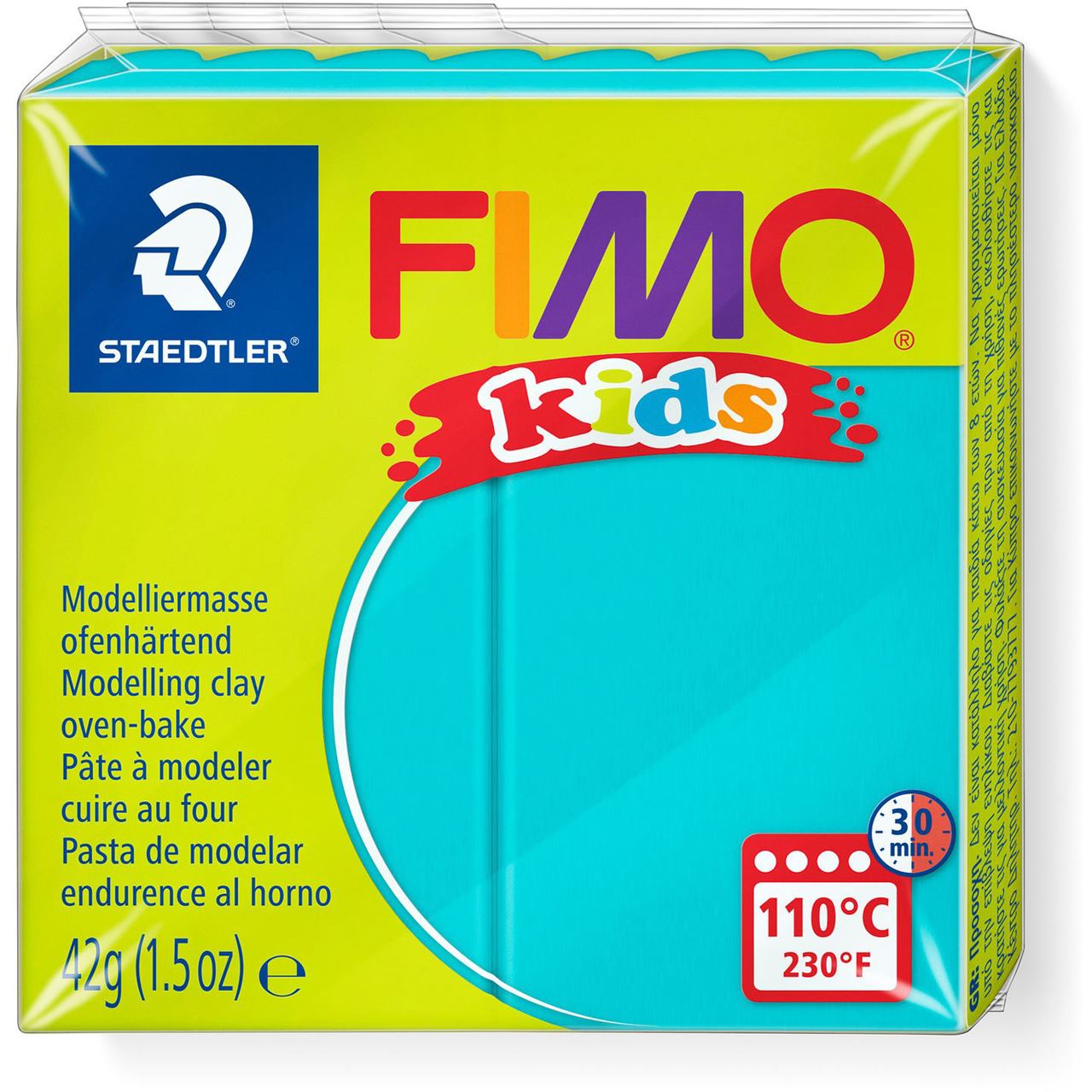 FIMO kids Modelliermasse, ofenhärtend, türkis, 42 g