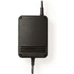 Nedis Universal DC Power Adapters - KFZ-Adapter - 24 W - 12-24 V - Kunststoff - Schwarz, Auto Adapter, Schwarz