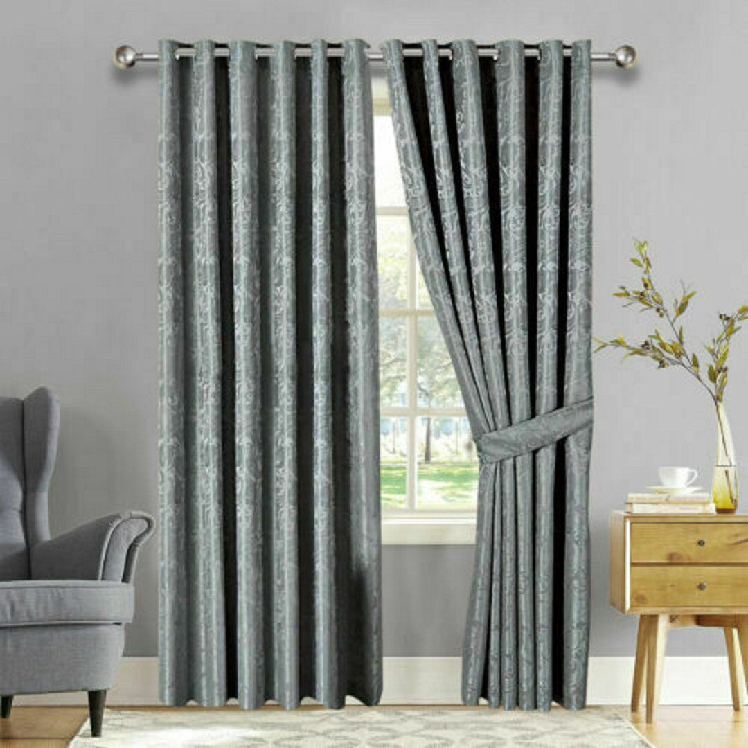 Rosalind Wheeler Gianluca Room Darkening Curtain Beige Width 228 x Drop 274cm