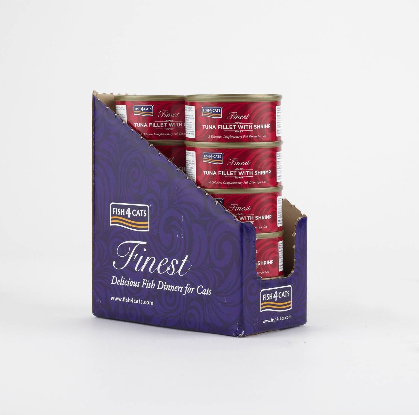 Fish4Cats Finest Filetti di Tonno con Gamberetti Umido per Gatti 70 gr