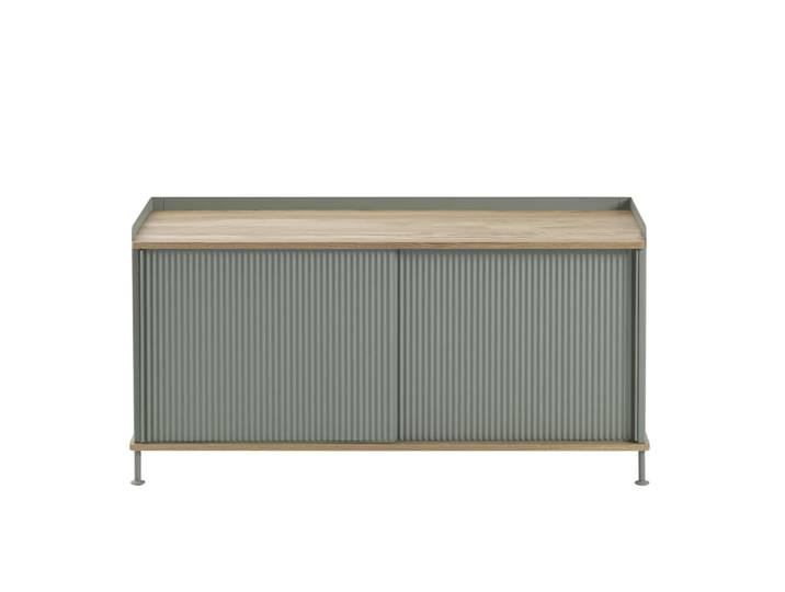 Muuto Table d appoint Enfold, basse 125x45x63 cm chêne, vert'