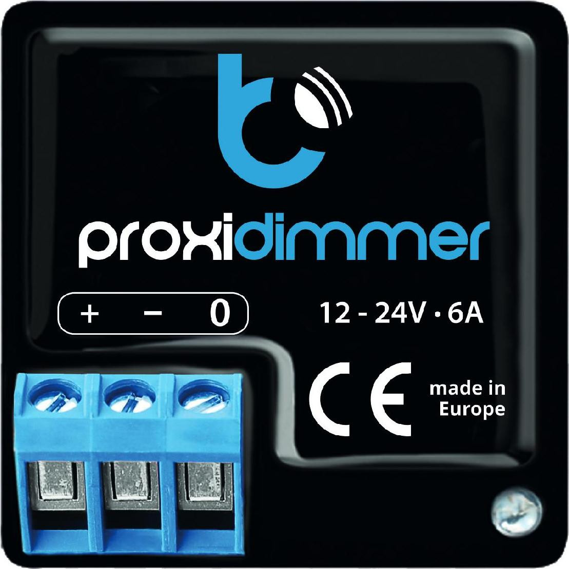 BleBox ProxiDimmer Dimmer en schakelaar met touchbediening, Zwart