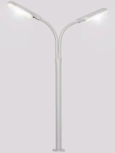 Viessmann Modelltechnik H0 Peitschenleuchte doppelt Fertigmodell 6095 1St.