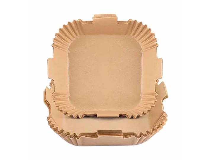 Wilfa Airfryer Paper Tray [16 x 16 x 4.5 cm] 50-Pack Backpapier – Friteuse Zubehör – braun