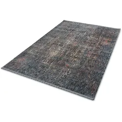 Astra Teppich Ana D.213 C.020 Gitter blau/bunt 80x150cm