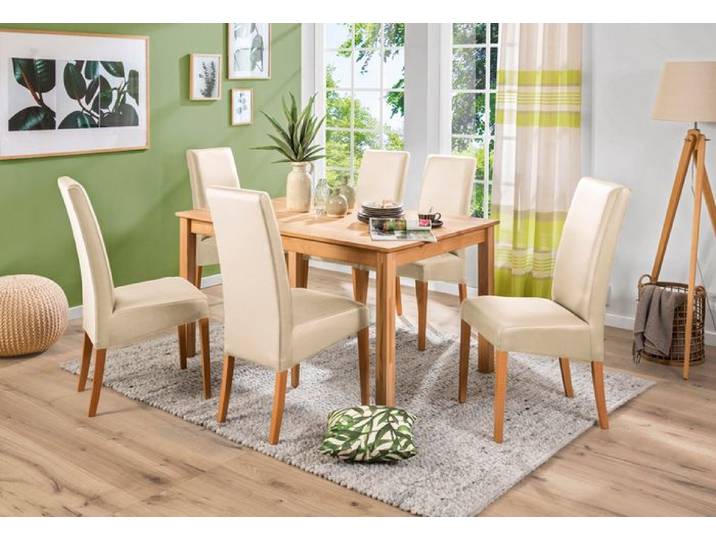 Stuhl Andy Creme Lederoptik