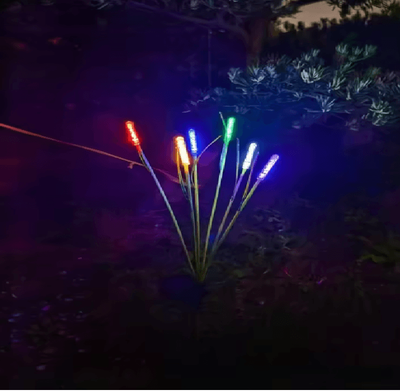 Inspire Essentials LumiReed Solar Garden Light Outdoor Waterproof Landscape Lamp color 8 Head