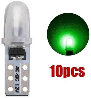 Uplift Picks T5 LED Dashboard Bulbs 3014 SMD Instrument Cluster Lights green (10 Pcs)