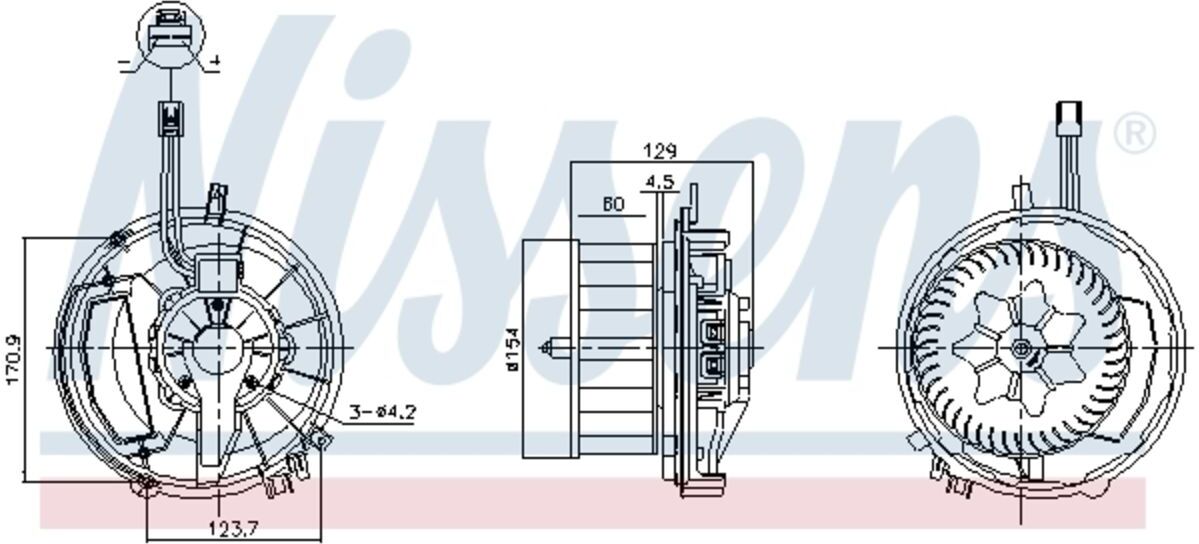 Nissens Ventilatore abitacolo 87524
