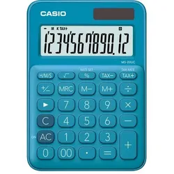 Casio Tischrechner MS-20UC-BU 12-stelliges Display Blau