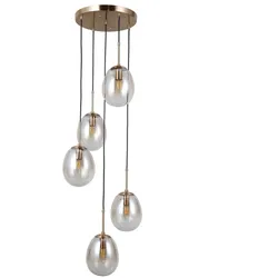 Italux PND-40825-5-GD Pendelleuchte Meolo E14