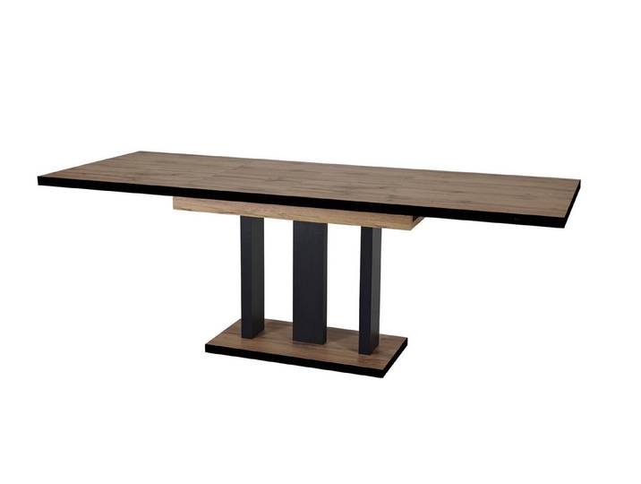 Endo-Moebel Esstisch Esstisch Appia Special 130 / 210cm schwarz Esszimmertisch erweiterbar
