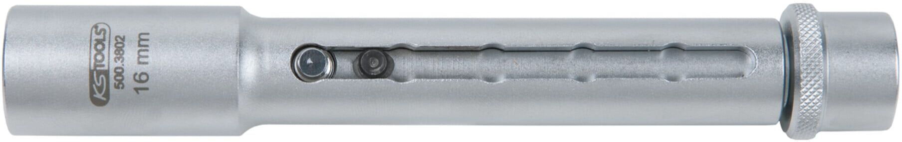 KS Tools 3/8" Teleskop-Zündkerzen-Stecknuss, 21mm (500.3803)