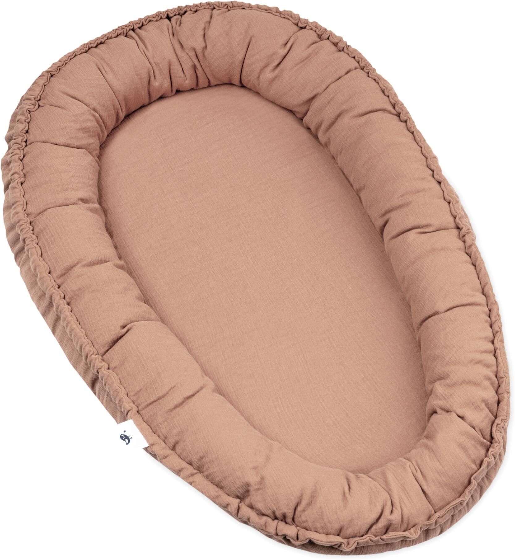 Bettnestchen JULIUS ZÖLLNER "Nido Musselin", Baby, rosa, Obermaterial: 100% Baumwolle, Bettnestchen Bettnestchen rosa Einheitsgröße